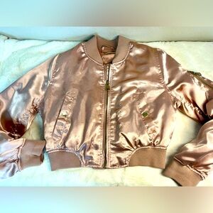BSSA Australia crop jacket rose gold